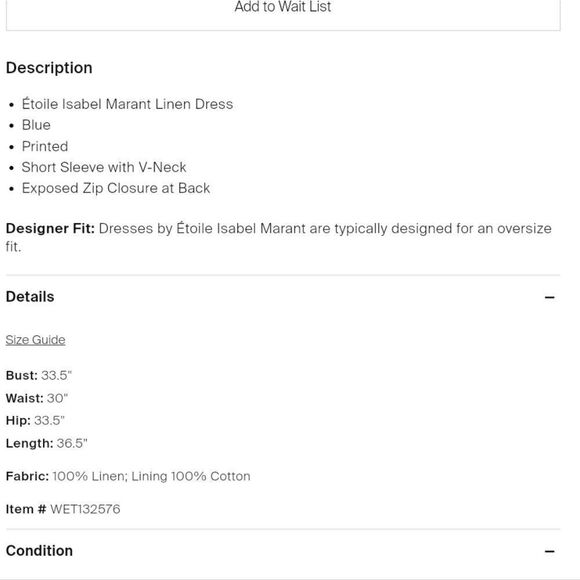 NWT E'toile Isabel Marant Dress - Picture 2 of 5